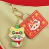 Cute Snake Year Keychain Resin Chinese New Year Pendant Zodiac Snake Lucky Snake Key Ring  Kids