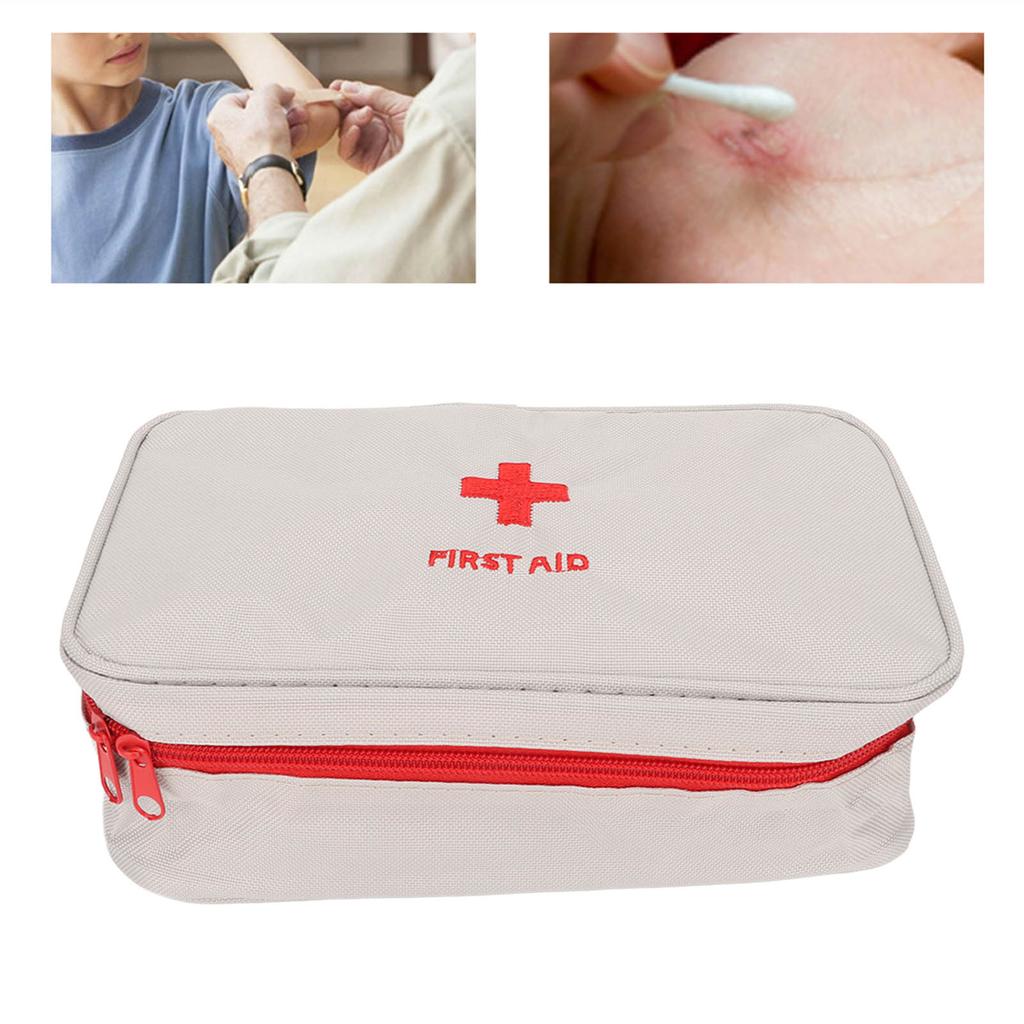 Empty First Aid Bag Waterproof Large Capacity Emergency Medicine Pouch for Outdoor