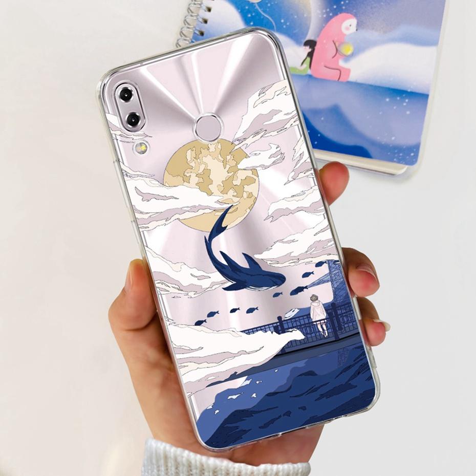 For Asus Zenfone 5 (2018) 5Z ZE620KL ZS620KL Fashion Dragon Metal Style Painted Case For Asus X00QD Z01RD Soft Silicone TPU Case