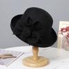 New Three-Dimensional Flower Rolled Edge Organza Sunscreen Fisherman Hat, Summer Outdoor Sun Hat, Fashionable Casual Basin Hat