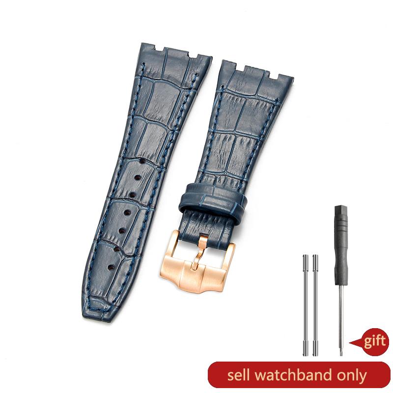 Pro AP Audemars Piguet Royal Oak Series Řemínek k hodinkám Pánský AP15400 26320 Originální řemínek k hodinkám z hovězí kůže Spona z masivní oceli 26 mm