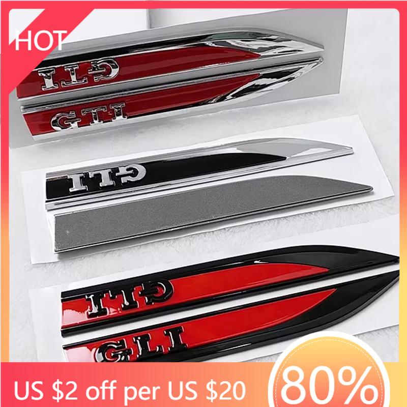 BGF1 Golf 3 4 MK3 MK4 2026 Hot For VW VOLKSWAGEN For VOLKSWAGEN VW 16.2x2cm Car Side Fender Emblem Sticker GTI Polo Golf Passat Tigua