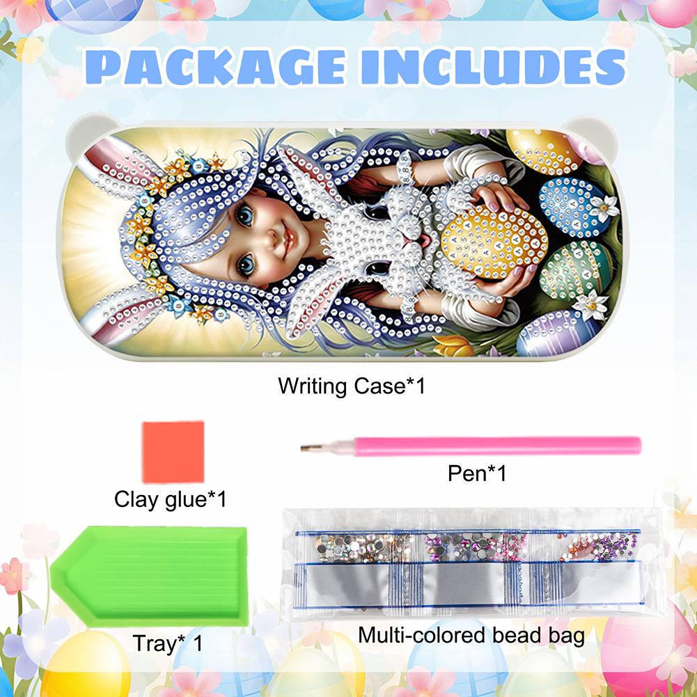 Diamond Painting Storage Box Independence Day Rhinestone Diamond Painting Box DIY Sundries Organizer Case for Adults Beginners