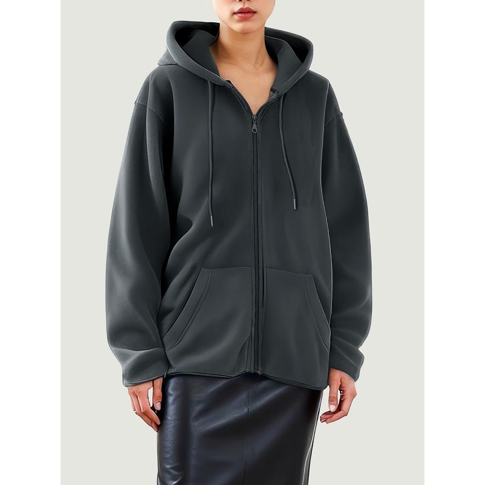 

Daiso [прибыло в сентябре Общее] Флисовая толстовка на молнии Xl Темно-серый