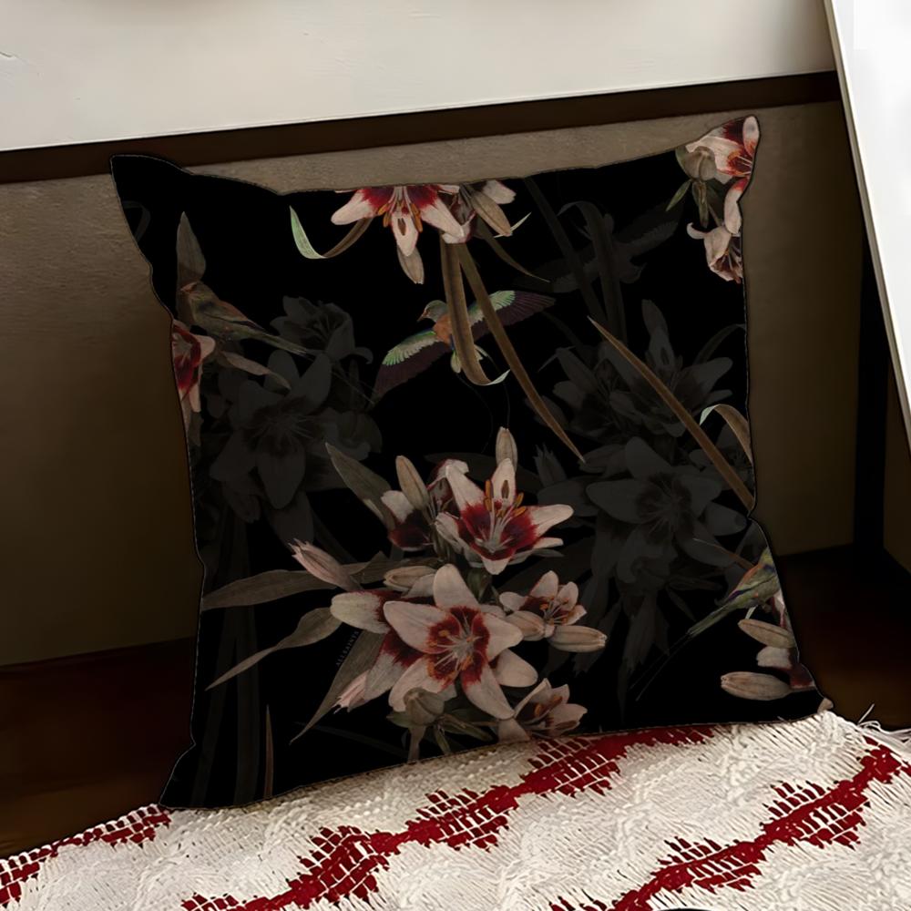 

Classic AAllsaintsS Floral Cushion Cover Reversible Soft Durable Pillow Cover Home Car MultiScene Use for Daily Comfort 30X30cm