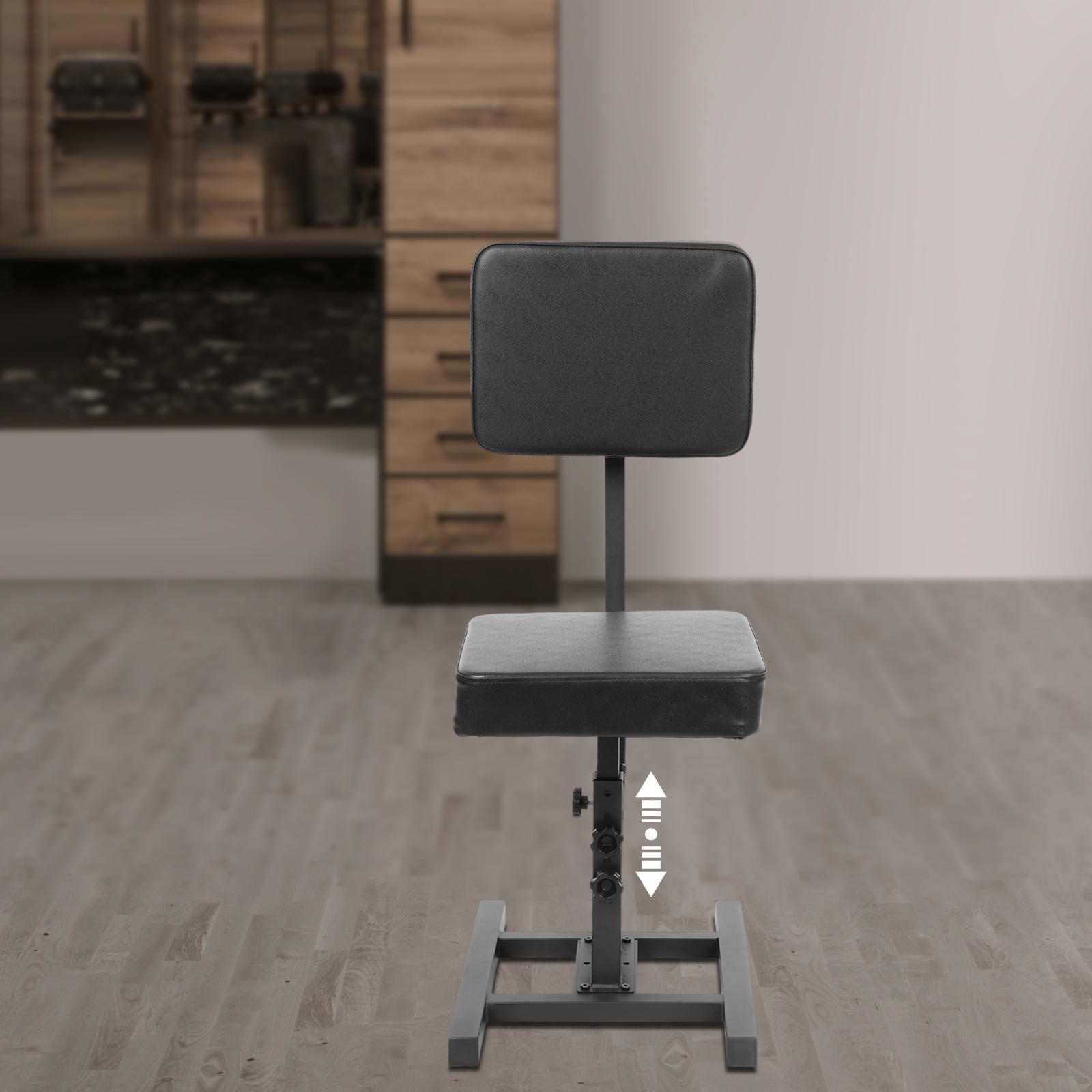 

Профессиональное регулируемое по высоте парикмахерское кресло для тату, многофункциональное кресло для парикмахерской с откидной спинкой на 180° (Грузоподъемность 220 фунтов) чёрный