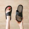 Fashion Flat Shoes Female Woman's Slippers Beige Heeled Sandals Slides 2025 Beach Summer Black Scandals Shoes Ladies' Slippers Beige Hee