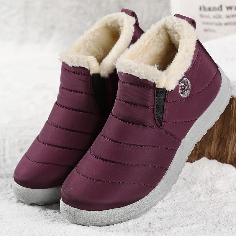 Women's Sneaker  Winter Shoes Woman Fur Loafers Lightweight Winter Sneakers Casual Shoes Women Flat Winter Footwear Female