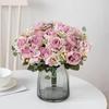 1/3PC Artificial Flowers Silk Hydrangea Wedding Wreath Home Room Garden Yard Rose Bridal Bouquet Festival Decora Vase Fake Peony