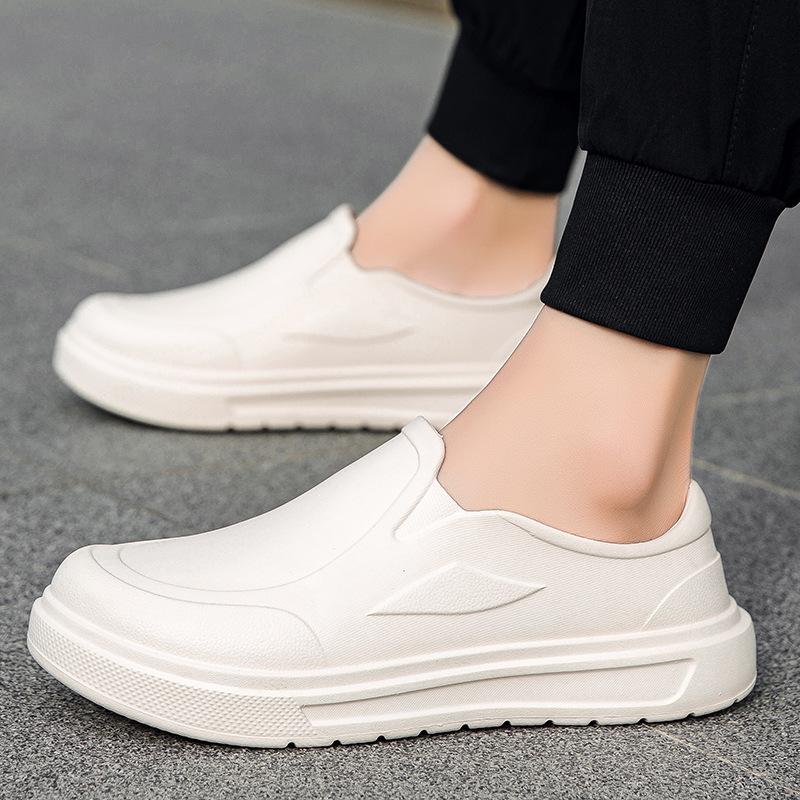 Men's Chef Shoes Anti Slip Oil Resistant Dirt Resistant Kitchen Shoes Work Shoes Quick Drying Rain Shoes Large Size Breath Clogs