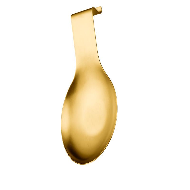 Fish Shape Stainless Steel Spoon Rest Thickened Cooking Spoon Buffet Clip Turner Tray Hotel Restaurant Kitchen Utensil Holder