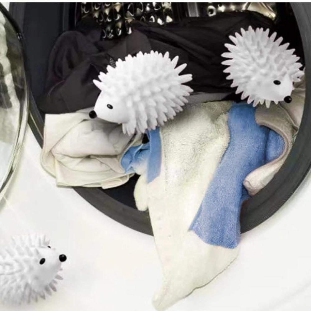 6PCS Laundry Ball White Hedgehog Stain Remover Anti Entanglement Magic Washing Cleaning Tangling Clothes Universal Washing Machines