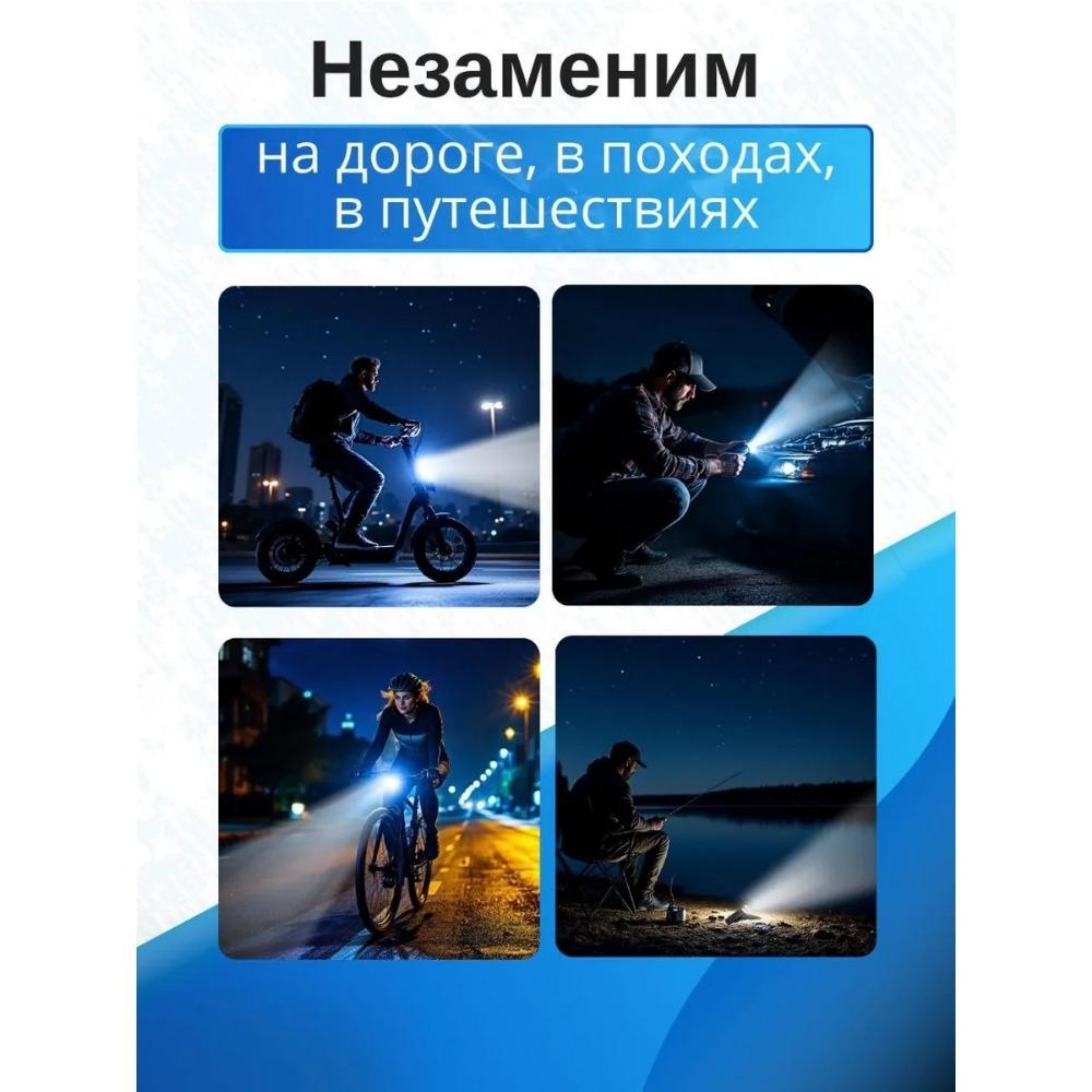 USB Rechargeable LED Bicycle Headlight - High Brightness, Easy to Install, ABS Material, Ideal for Night Riding