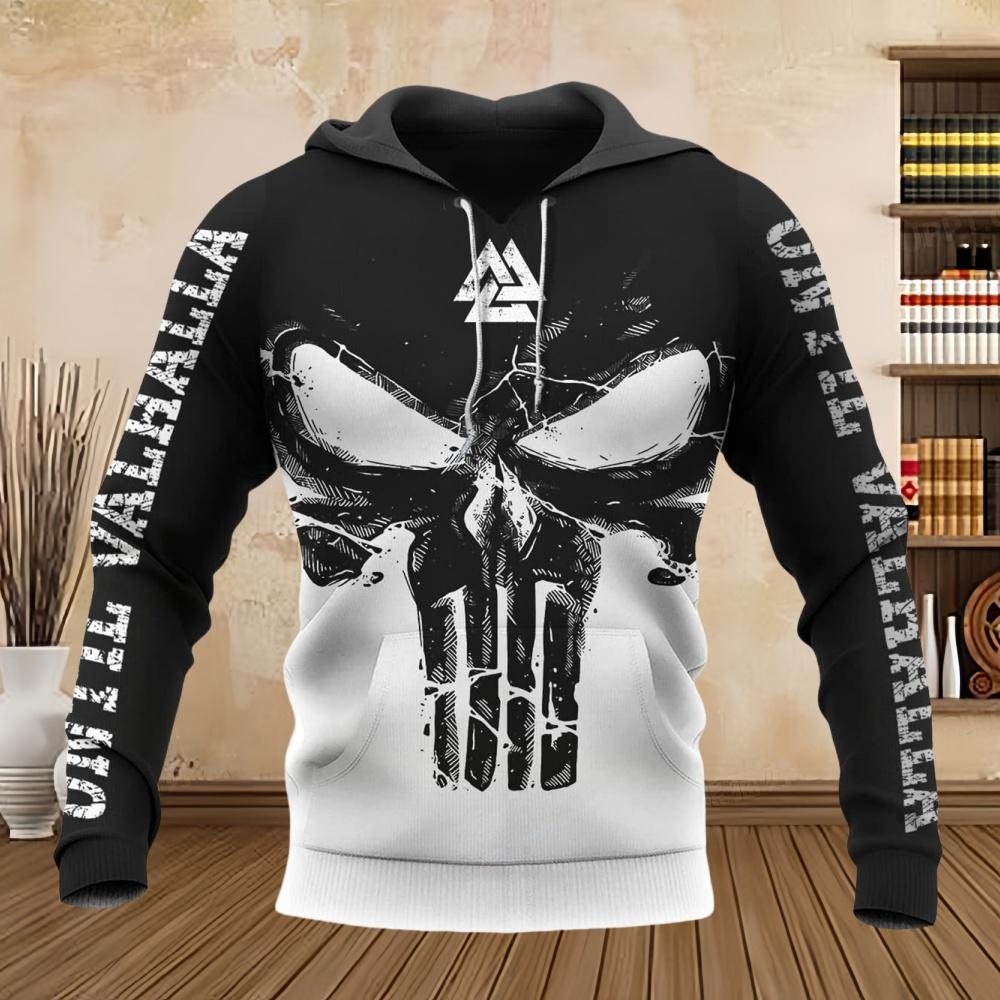 Nové Mikiny Punk 3D Potisk Lebky Vintage Sport Street Kolo Běh Unisex Grafické Mikiny Podzim Tělocvična Dlouhý Rukáv Tričko