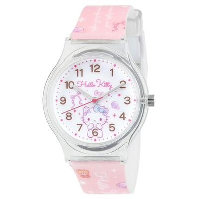 Sanrio Hello Kitty Plastic Case Watch Pink Purple [Sanrio] CR2C0007-KT Women's