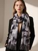 Women Winter Retro Knitted Scarf Headscarf Lady Men Casual Elegant Print Tassel Scarve Mujer Male Foulard Wrap Shawl Unisex New