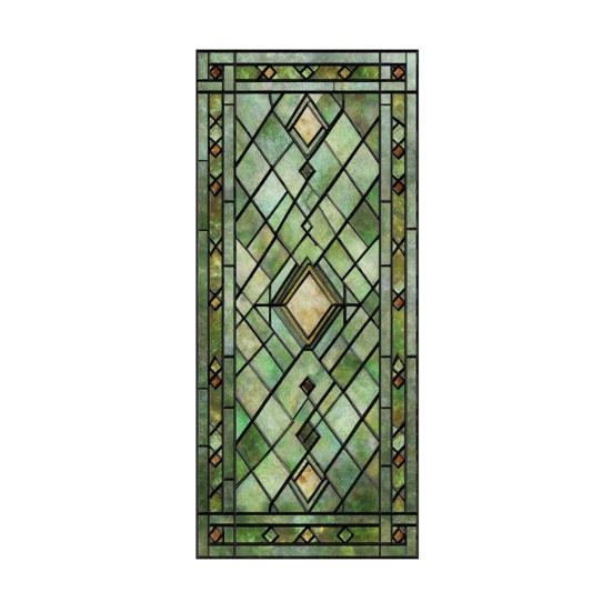 Stained Glass Window Privacy Films Decorative Static Clings Removable Sun Blocking Covering Colorful Window