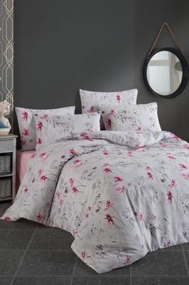 Alfredo Bedding Set 4 Pcs, Duvet Cover, Bed Sheet, Pillowcase, Double Size, Self Patterned, Wedding, Daily Use