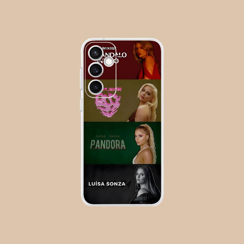 Luisa Sonza Mobile Phone Case for Samsung Galaxy S25 S24 S23 S22 S21Plus FE Ultra Clear Colorful Cover Smartphone Luxury