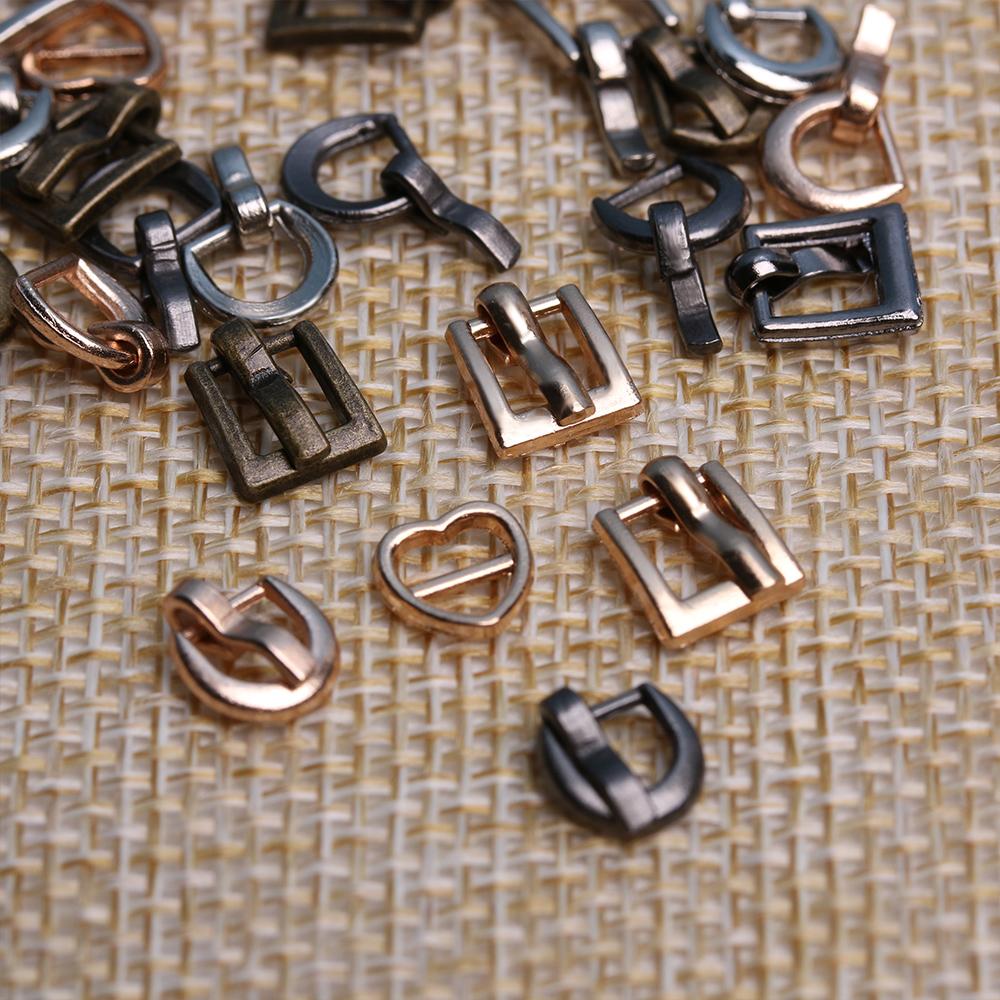 7*8MM 4 colors Girls Toys Belt Buttons Tri-glide Buckle Diy Dolls Buckles Doll Bags Accessories