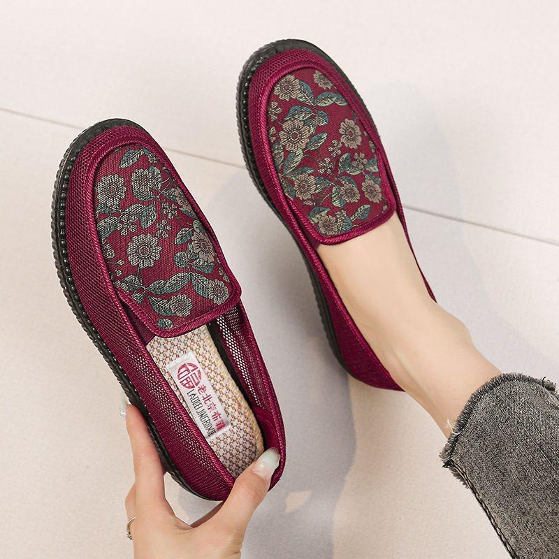 Old North cloth shoes women's new spring and summer non-slip elderly breathable soft-soled grandma shoes mother old lady shoes