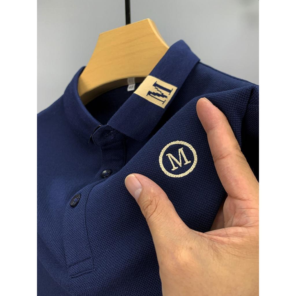 Men's Casual Shirt - Short Sleeved Summer Top, Ribbed Collar and Cuffs Design, Breathable Elastic Fabric, Regular Fit