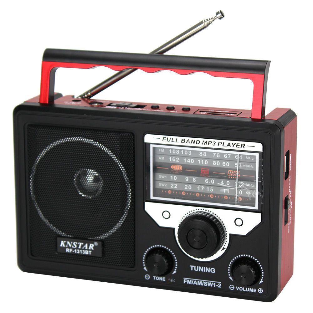 

US Import Full Band Radio with Large Volume, USB Playback, and Big Speaker for Seniors Black Standard with Power Cord