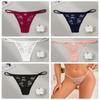 Mesh Sexy Lace Thong Solid Color Seamless Briefs Comfortable Traceless Panties Daily