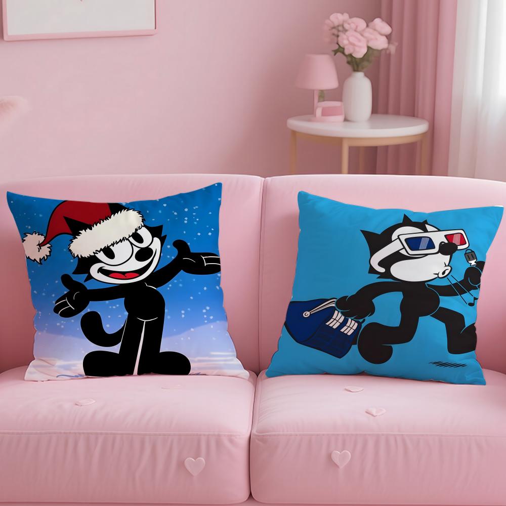BELIEBT Felixx die Katze Kissenbezug Bequem Wendbarer Kissenbezug Ideal für Auto Sofa Schlafzimmer & darüber hinaus