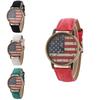 Vintage Graffiti States Canvas Watch With Quartz Movement For Unisex Wear