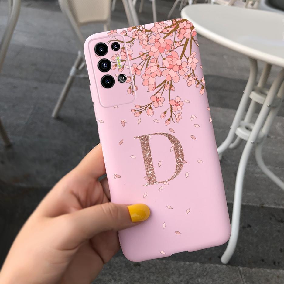For Tecno Pova 2 Case LE7 LE7n Cute Crown Letters Back Cover Soft Silicone Phone Case For Tecno Pova 2 Pova2 Coque Bumper Fundas