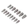 15Pcs Screw Extractor Set Hex Head Easy Out Cr Mo Damaged Broken Bolt Remover Tool Kit