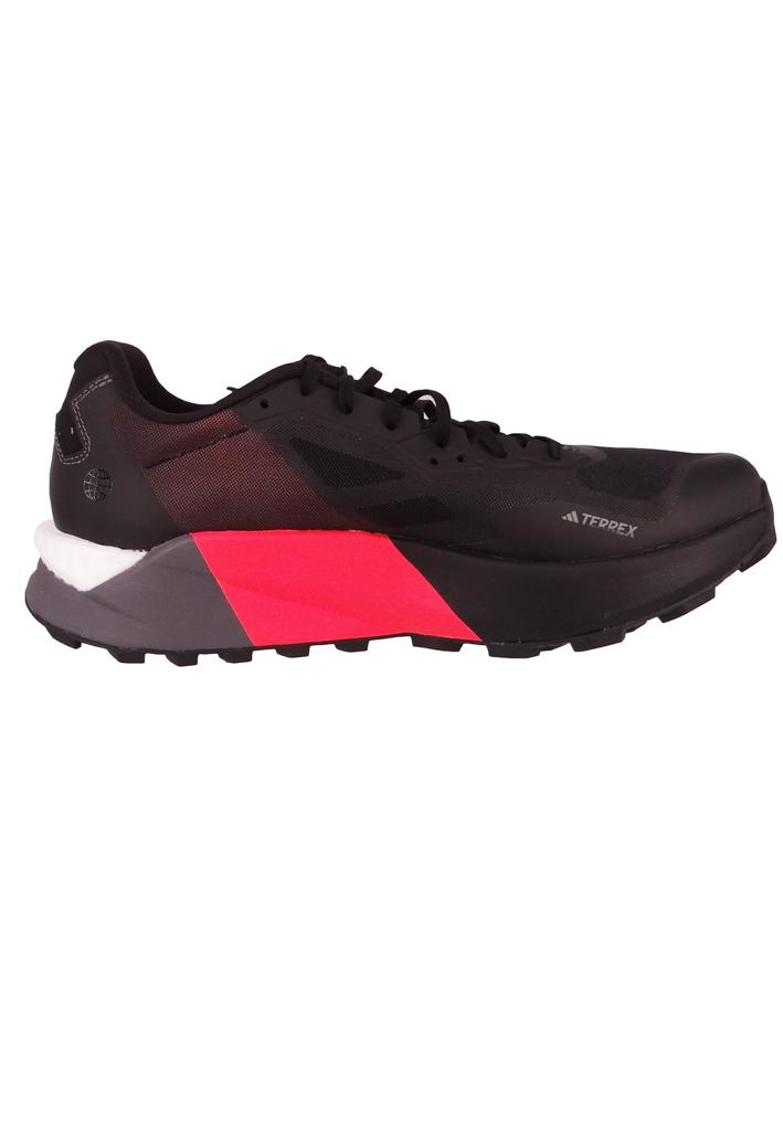 Adidas Terrex Agravic Ultra Trail Running Shoes LSF71, Core Black/Grey Five/Solar Red (HR1080), Size 24.5 Cm