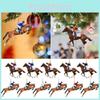 Unique Organic Glass Horse Ornament For Car Decoration And Christmas Tree Display