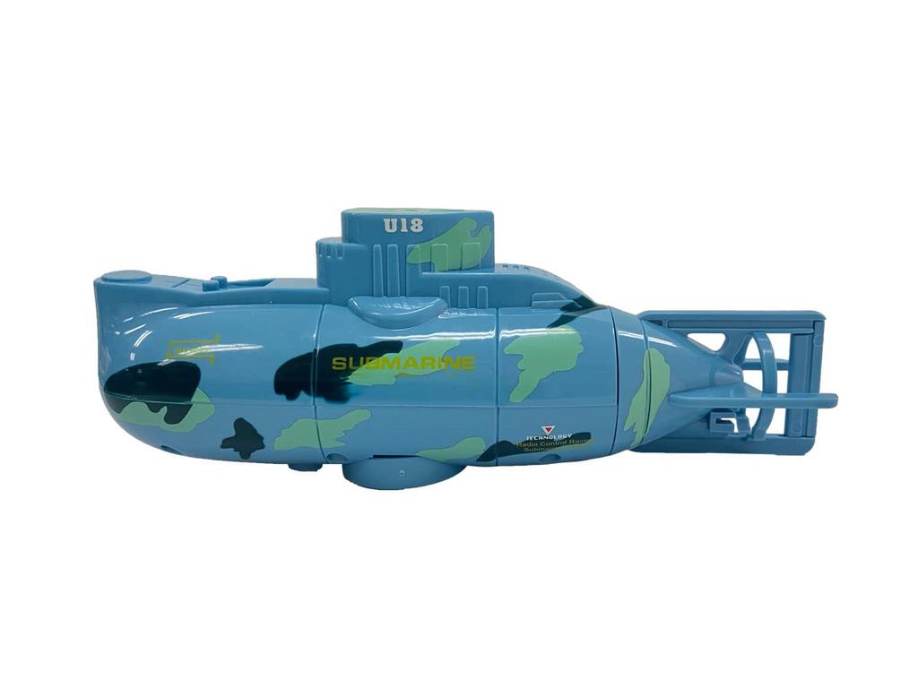 Doyusha 27MHz R/C U-18 Submarine, Blue Camouflage, Electric Radio Controlled Model 14426
