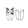 5Pcs For Mercedes Benz CLA GLA Carbon Fiber Interior Door Handle Cover Trim