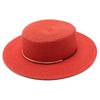 Small Fresh Green Wide Brim Flat Top Top Hat Women's Spring Summer French Sun Beach Sun Hat Color