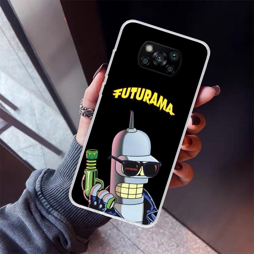 Cartoon F-Futuramas Phone Case For Xiaomi Poco X7 X6 X5 Pro F7 Ultra Redmi 15C 15 13 13C 12 12C 10 10A 10C 9 9A 9C 9T Shell Poco