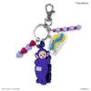 Teletubbies Tinky Winky Rubber Keychain with Beads