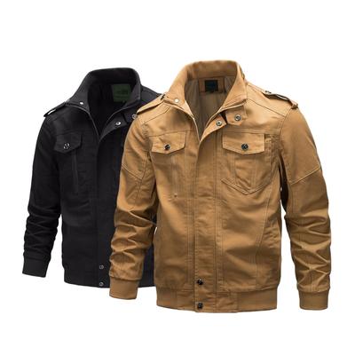 Men's Jacket Uniform Casual Jacket Windproof Keep Warm Teens Coat Three-Dimensional Cotton Polyester Loose Men's Stand Collar