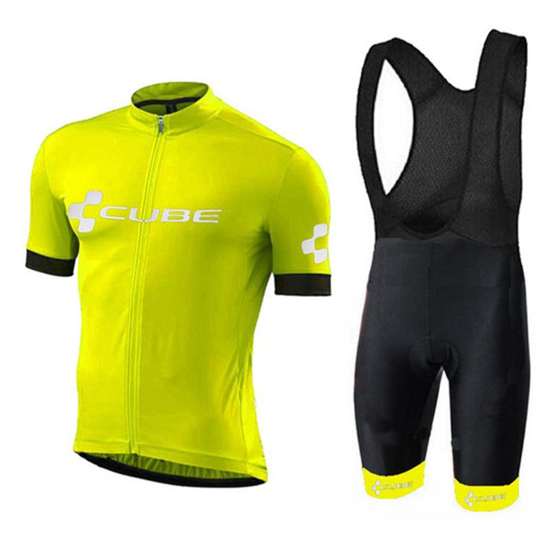 Team Club Short Sleeve Cycling Suit Roller Skating Suit Road Cycling Equipment CUBE