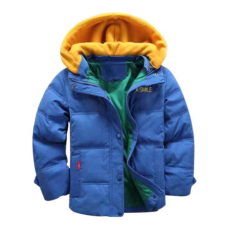 Children Winter Outerwear Hooded Casual Warm Jacket for Boys