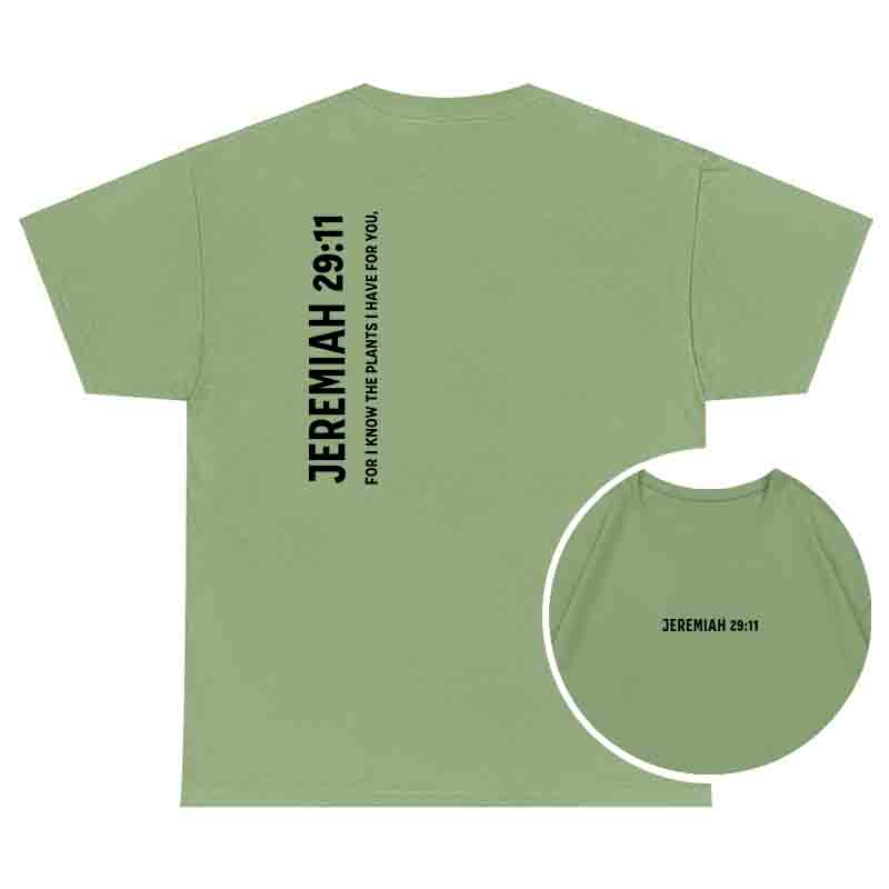 100 Cotton Jeremiah Bible Verse Tee Unisex Inspirational Religious Gift TShirt Scripture Jesus Faith Based Apparel