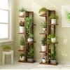 Pine Multi-Tier Plant Stand  Sturdy Freestanding Balcony Organizer  European Flower Rack for Greenery and Home Decor