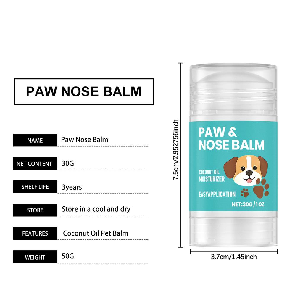 Balsamo Naso e Zampe Cane Crema Zampe Cane Gatti Cani Protettore Zampe Crema Idratante Zampe Animali Domestici Naso Screpolato Zampe Secche Sollievo Riparazione Zampe