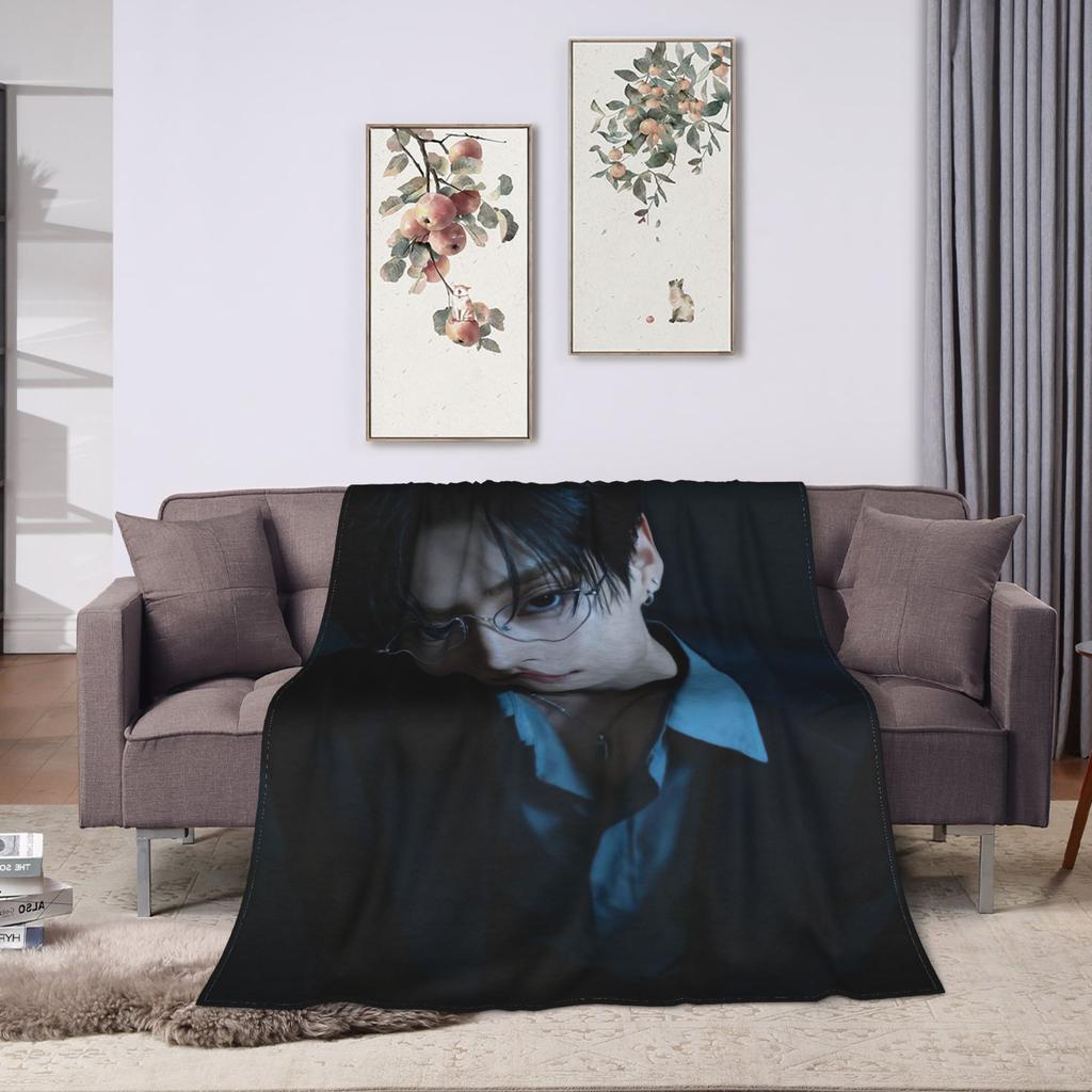 Ald1 Sangwon Soft Blanket  Novelty Travel Office Throw Blanket Bedroom Flannel Bedspread Sofa Bed Cover
