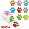 100-500Pcs Superior-Grade Blue Premium-Quality Laser Top-Grade Sticker Top-Grade Paw Top-Grade Print Top-Grade Reward Superior-Grade Stickers