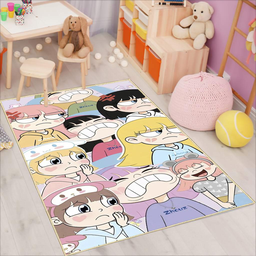 Cartoon Princess Rug, Living Room Cushion, Floor Decoration, Bedroom And Living Room Furnishings