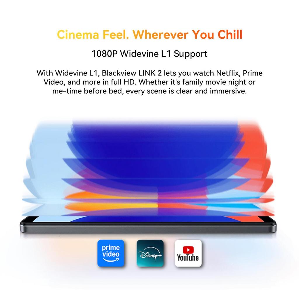 Blackview LINK 2 12.7-Inch Tablet Android 15 ,12GB RAM 256GB Memory,Large Display Widevide L1,Octa-core G100, 5000mAh