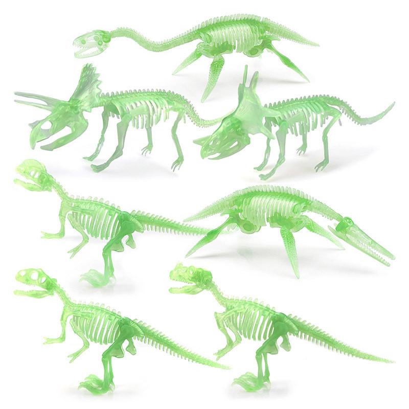 Glow In The Dark Dinosaur Skeletons Set Featuring Realistic Pvc Models For Kids And Collectors